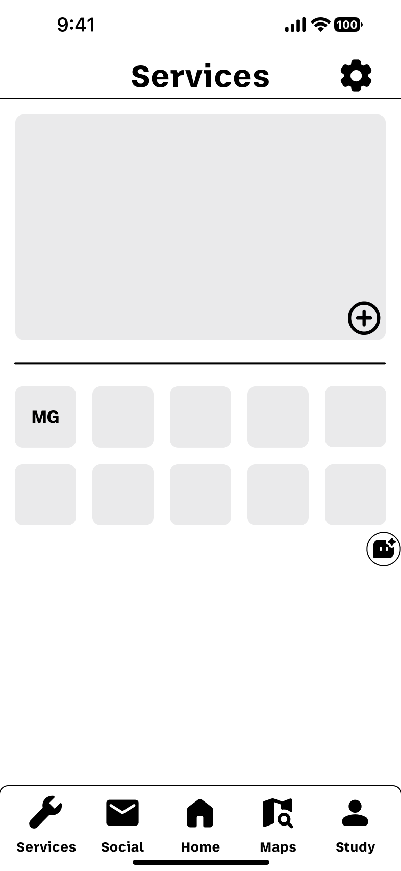 Finaler Service-Screen mit BHT-H1 und Service-Gruppen