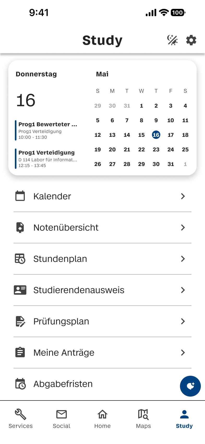 Finaler Study-Screen.